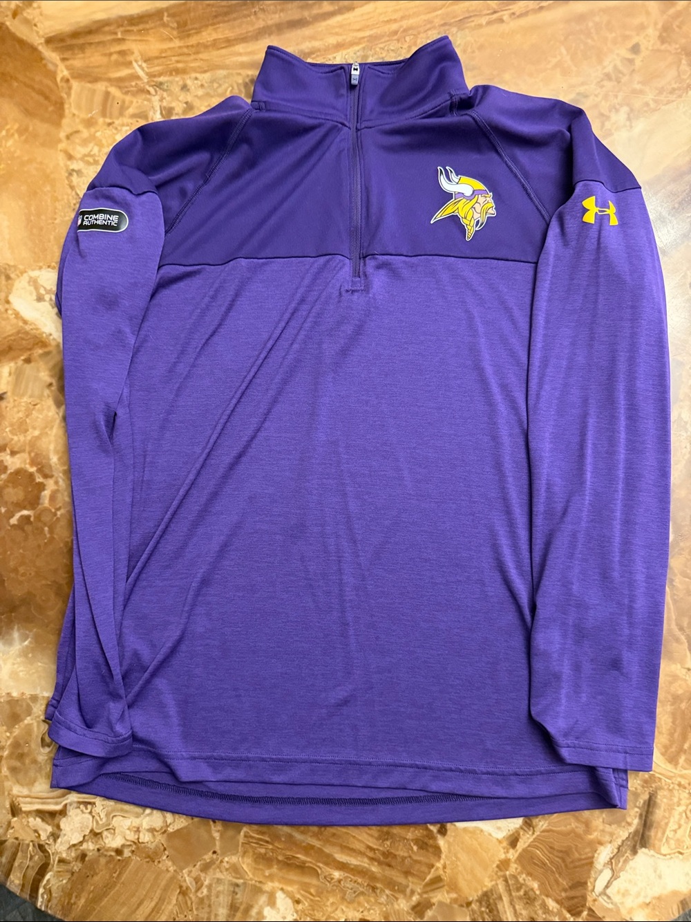 Under Armour Purple Minnesota Vikings 1/4 Zip Pullover